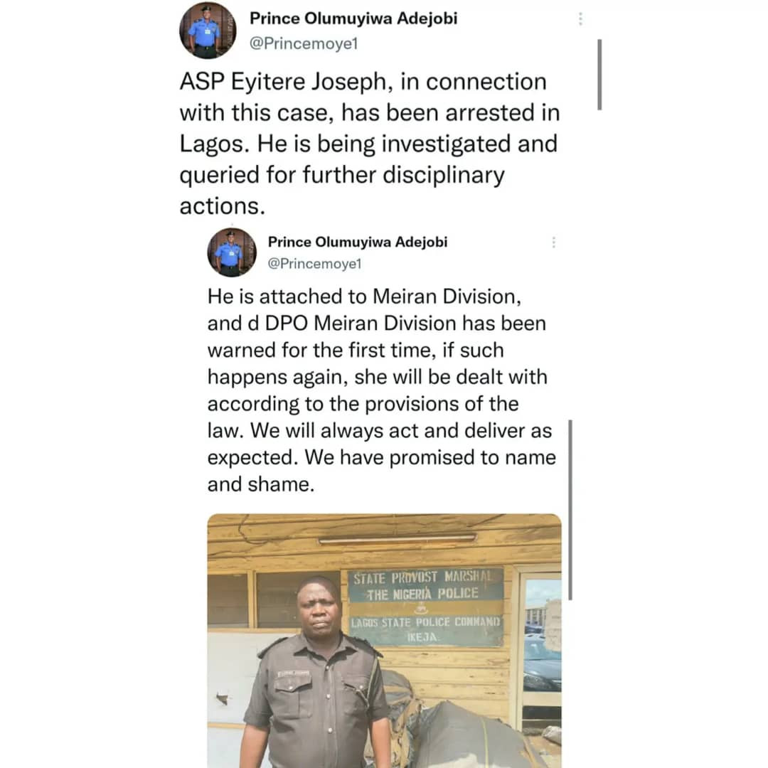 Police officer accused of extorting N50000 from NYSC member arrested in Lagos video