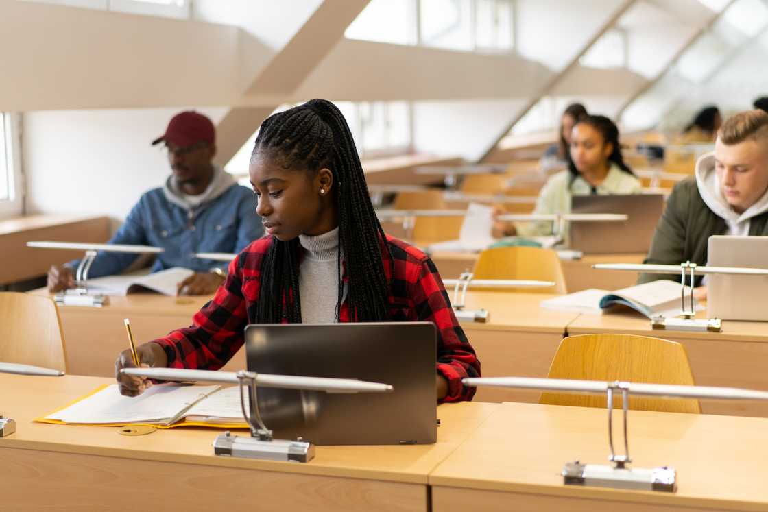 Students sitting for an examination