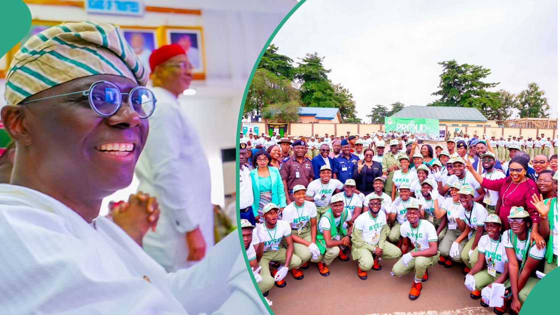 Jubilation as Sanwo-Olu fulfills promise, pays Lagos corpers N100,000 each, video trends