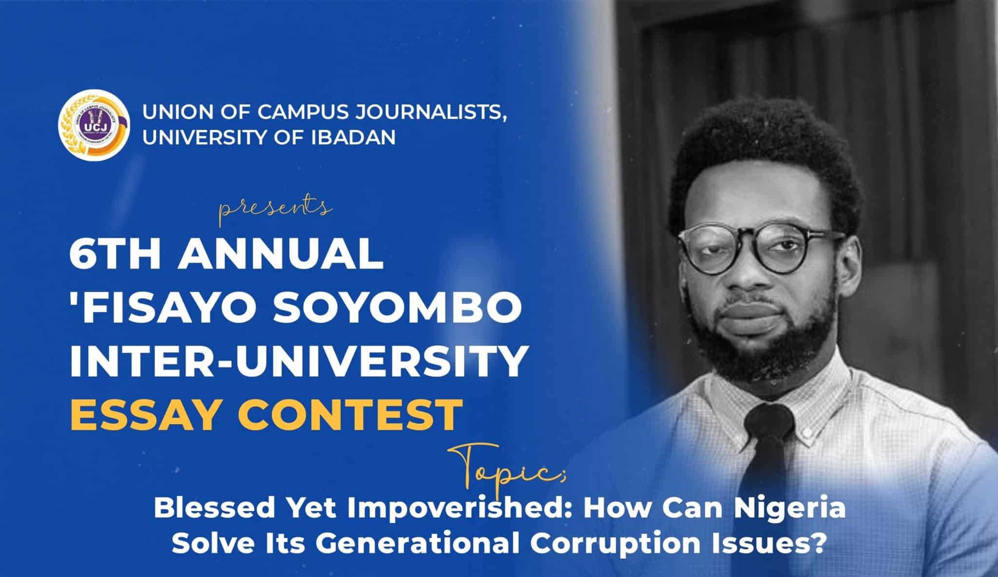 Fisayo Soyombo Essay Competition 2024