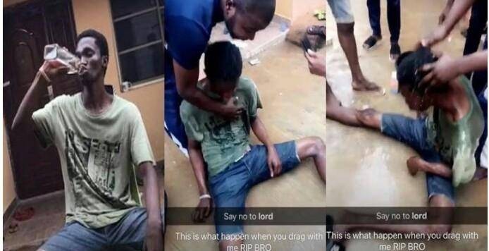 FUNAAB Student Reportedly Hospitalized Following a 5,000 Bet to Finish a Bottle of Gin