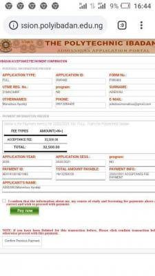 The Polytechnic Ibadan admission list, 2020/2021 now on the school's portal