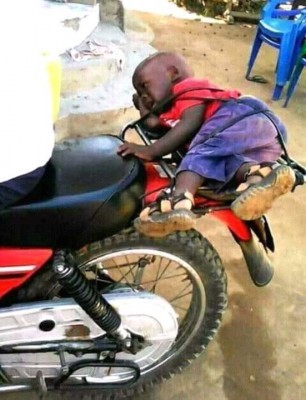 See Viral Photo Of A Kid Forced to Go to School