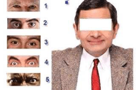 Which of these Pairs of Eyes Match The Eyes Of Mr. Bean