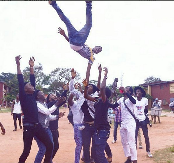 See How This Auchi Poly Students Celebrated Their Graduation