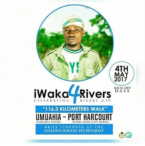 Corper Set To Trek From Abia To Porthacourt To Mark Rivers @50