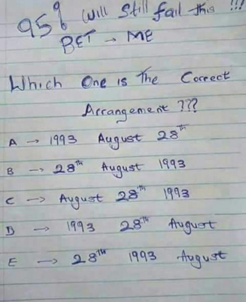 What's Your Answer?