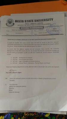 DELSU students set to rewrite some courses cancelled in the 1st semester exam