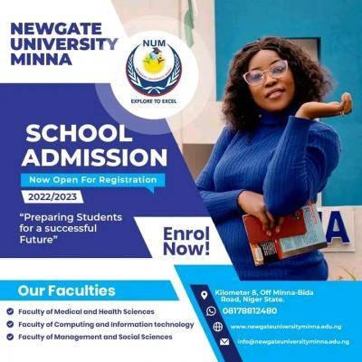 Newgate University Minna Admission Application form for 2022/2023