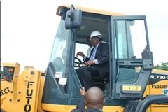 Prof. C.C. Asiabaka Commissions Earth Moving Equipment for FUTO