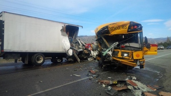 Reckless Driver Looses Control, Somersaults With School Children