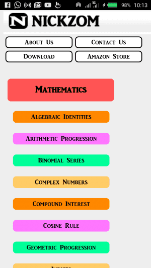 Nickzom Calculator Android App - Every Student's Magic Tool