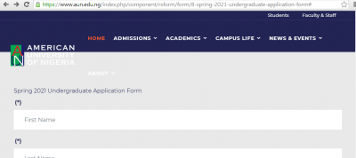 AUN Post-UTME/DE 2021: Cut-off mark, Eligibility and Registration Details