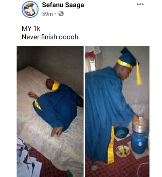 TASU students cook, sleep, in their matriculation gowns to exhaust the money spent in renting it