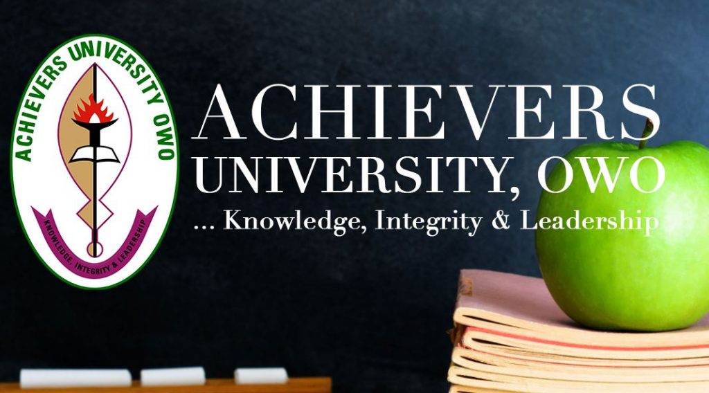 Achievers University Admission List 2024/2025 Announced - How To Check