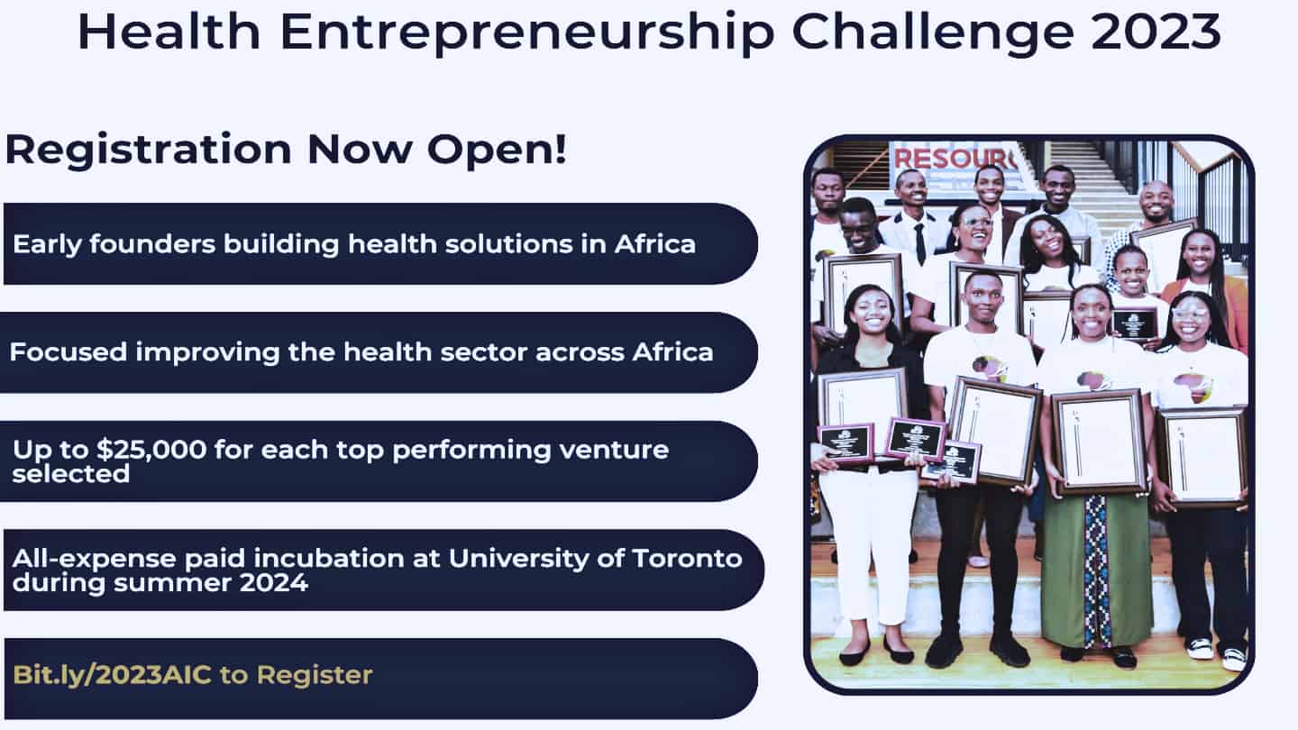 Apply for the 2023 Health Entrepreneurship Challenge