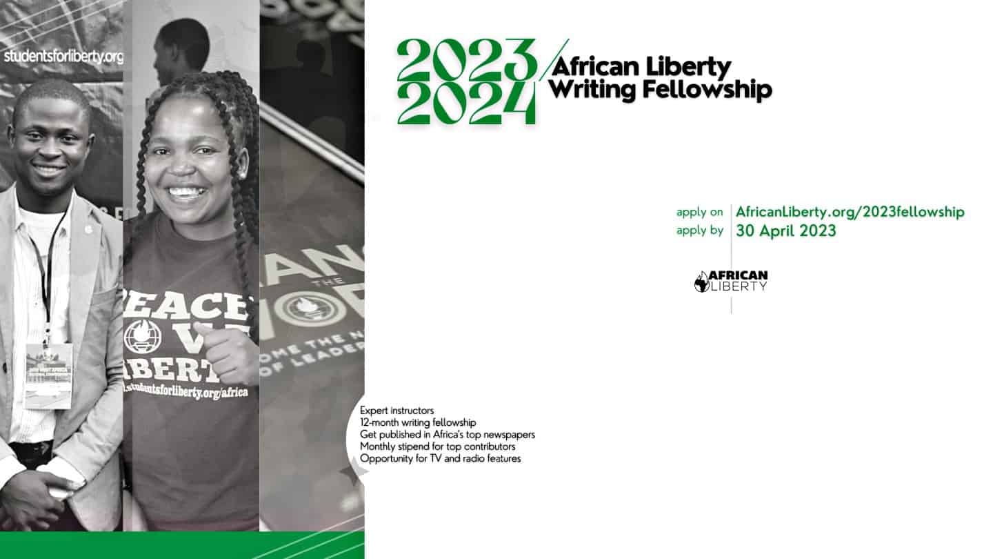 African Liberty 2023 Writing Fellowship Program for Young Writers