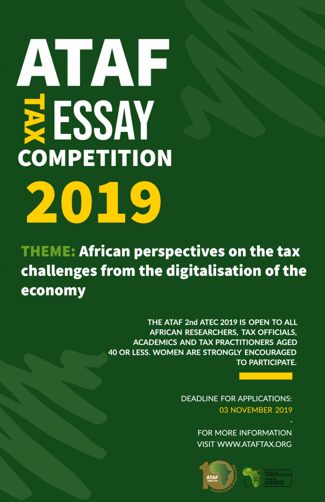 African Tax Administration Forum ATAF 2nd AfricaWide Tax Essay Competition