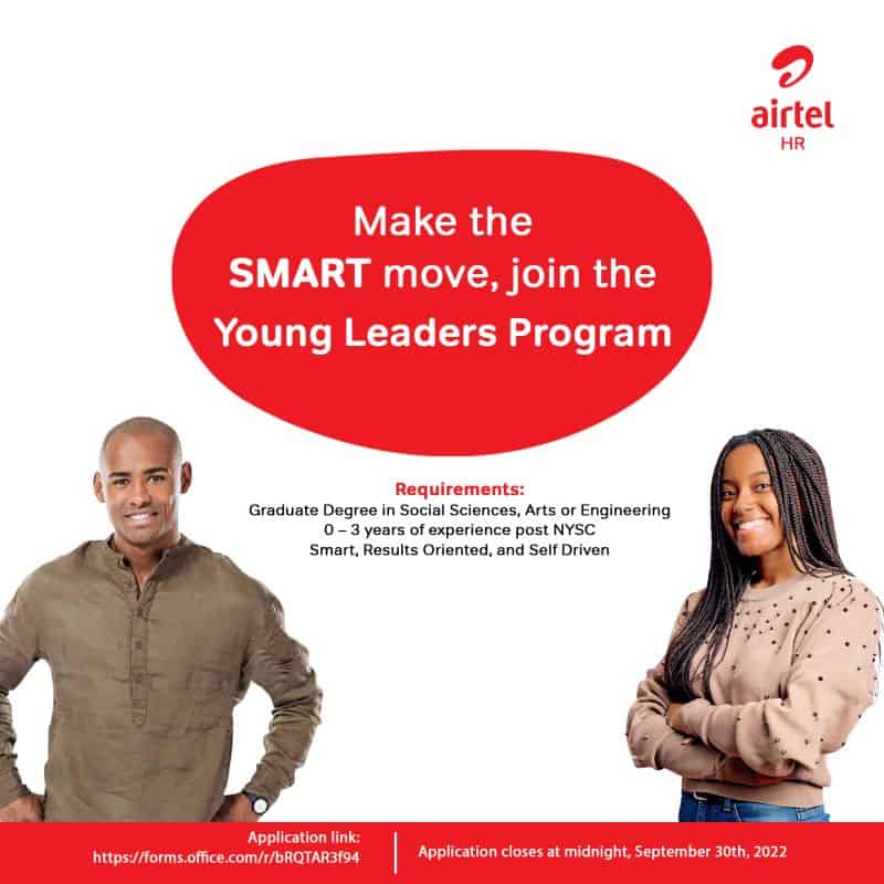 Airtel Nigeria Young Leadership Program 2022 for Graduates