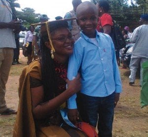 Aishat with her son Damilola