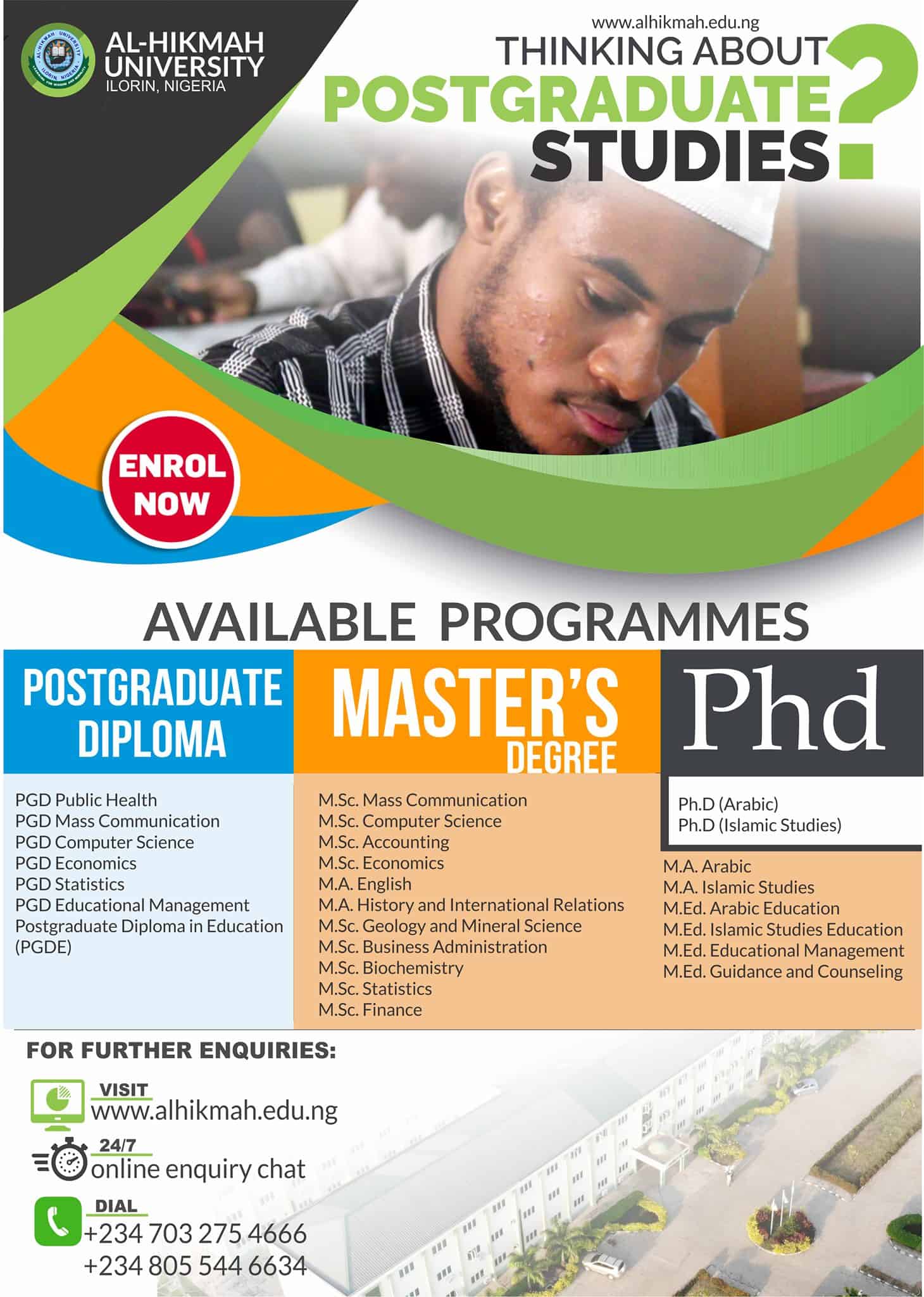 Al-Hikmah University Postgraduate Form 2022/2023