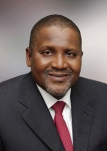 The President Dangote Group Alhaji Aliko Dangote