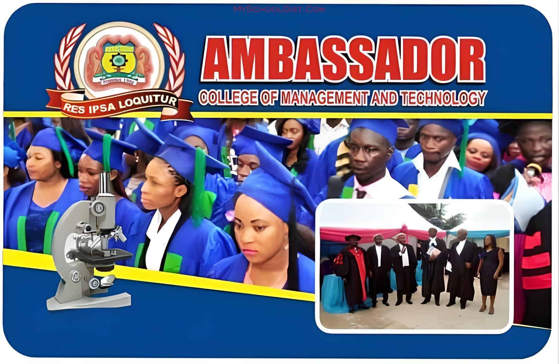 Ambassador College of Mgt & Tech Post UTME Form 2023/2024