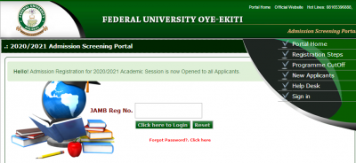 FUOYE Post-UTME Results for 2020/2021 session