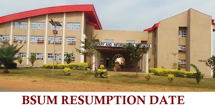 BSUM Resumption Date For Fresh And Returning Students 2024/2025 Session