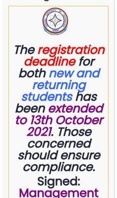 FUTminna extends registration deadline for fresh & returning students, 2021/2022 session