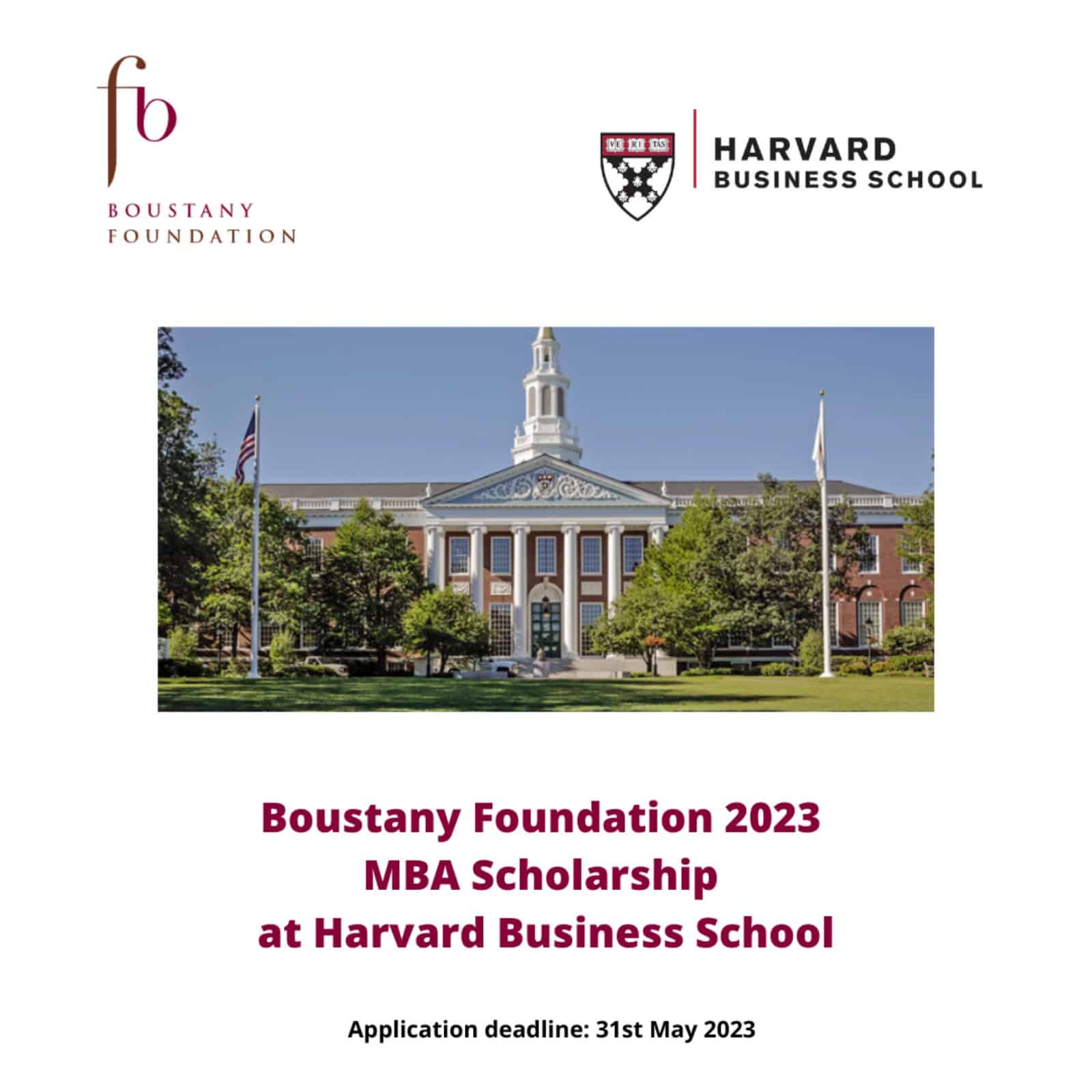 Boustany Foundation MBA Scholarship at Harvard 2023