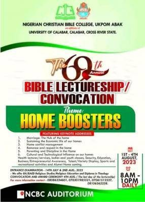 NCBC Ukpom announces 69th Annual Convocation Ceremony