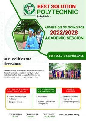 Best Solution Polytechnic National Diploma Admission, 2022/2023