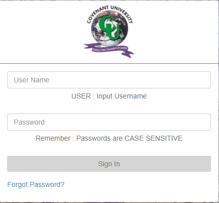 CUO Postgraduate Students Login Portal for Fresh Applicants year 1