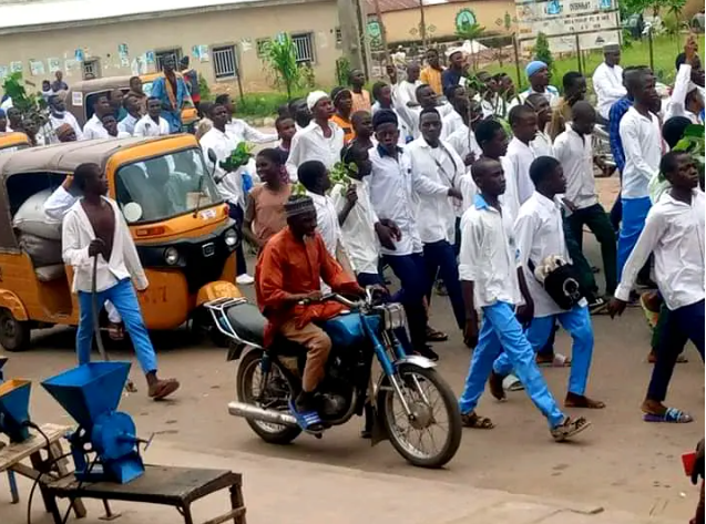 Bauchi students protest as the govt move to separate girls from boys