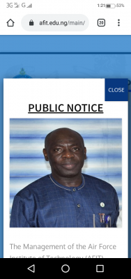AFIT issues public notice
