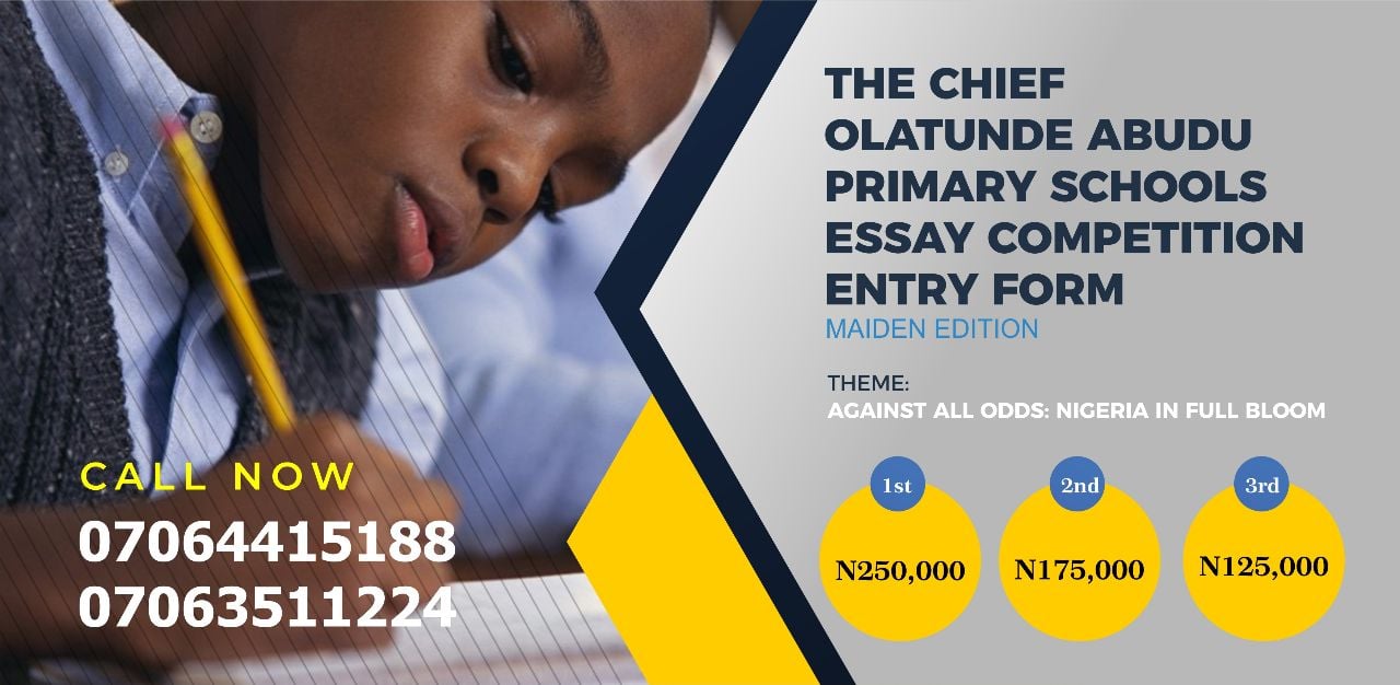 Chief Olatunde Abudu Primary Schools Essay Competition COAPSEC