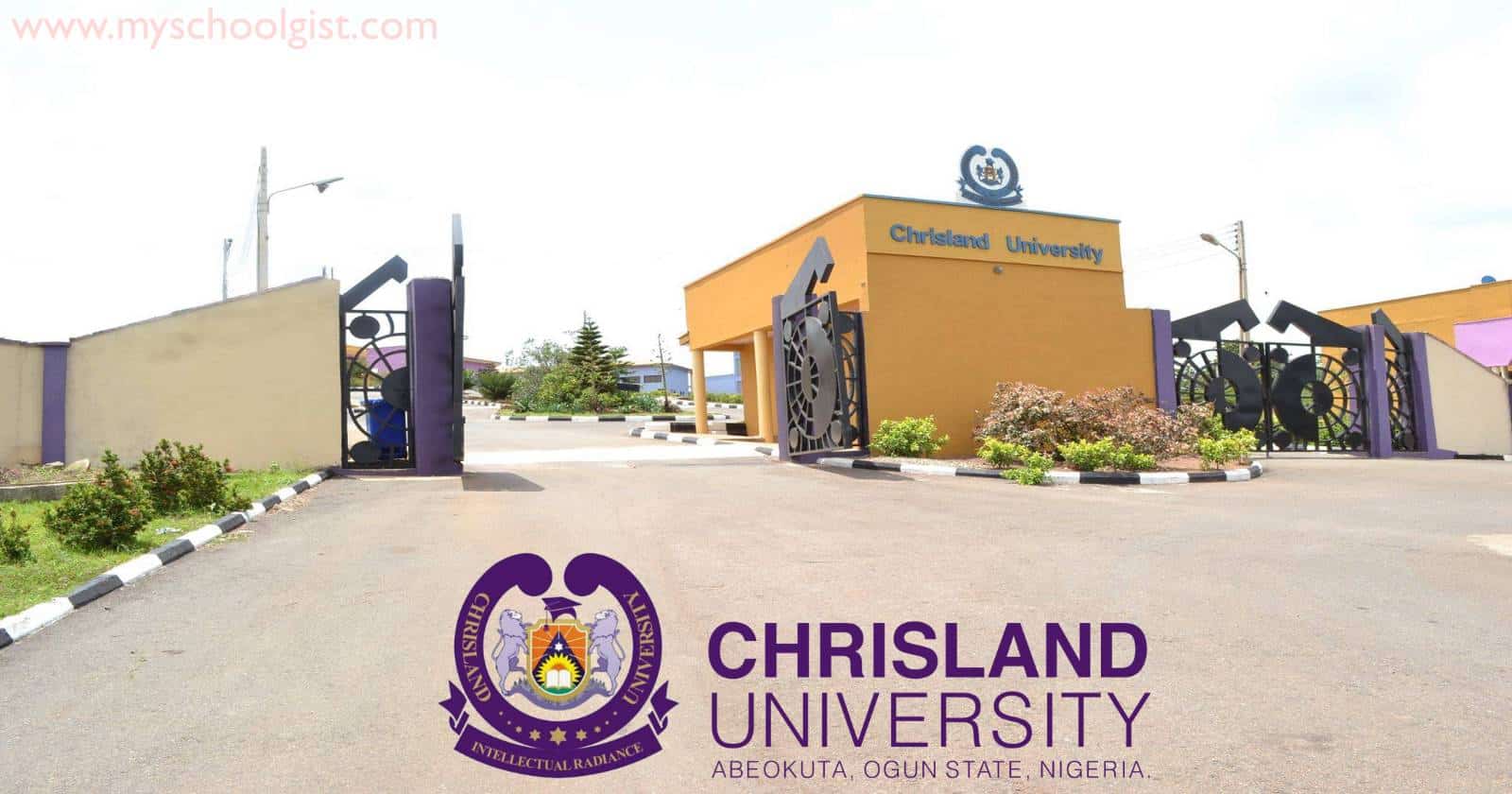 Chrisland University Post UTME Form 2023/2024