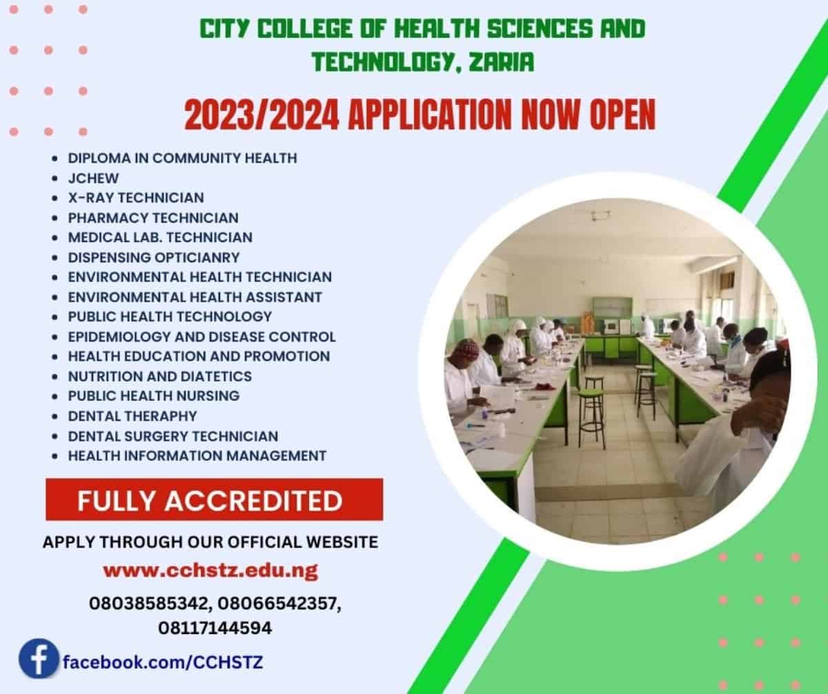 City College of Health Sciences and Tech Admission Form 2023