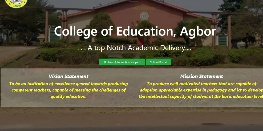 List Of Courses Offered In COEAGBOR (College Of Education, Agbor)