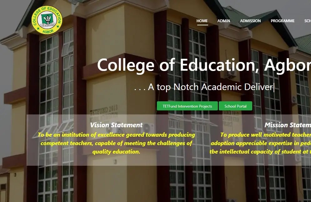 College Of Education Agbor - COE Agbor Cut Off Mark For All Courses 2024/2025 Session