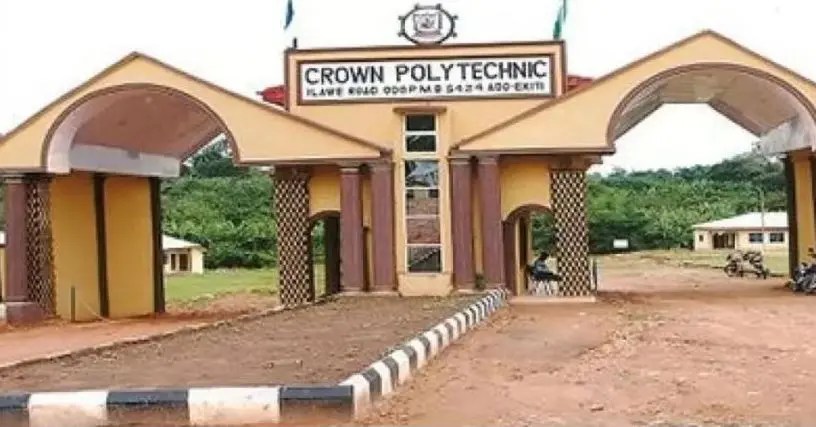 Crown Polytechnic Admission Requirements For UTME & Direct Entry Candidates