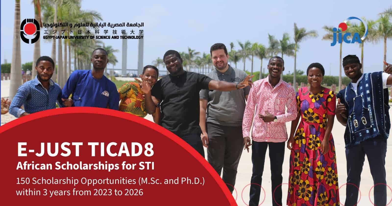 E-JUST TICAD8 African Scholarships for Fall 2024