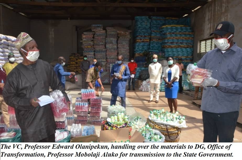 COVID-19: EKSU Donates Materials to Government