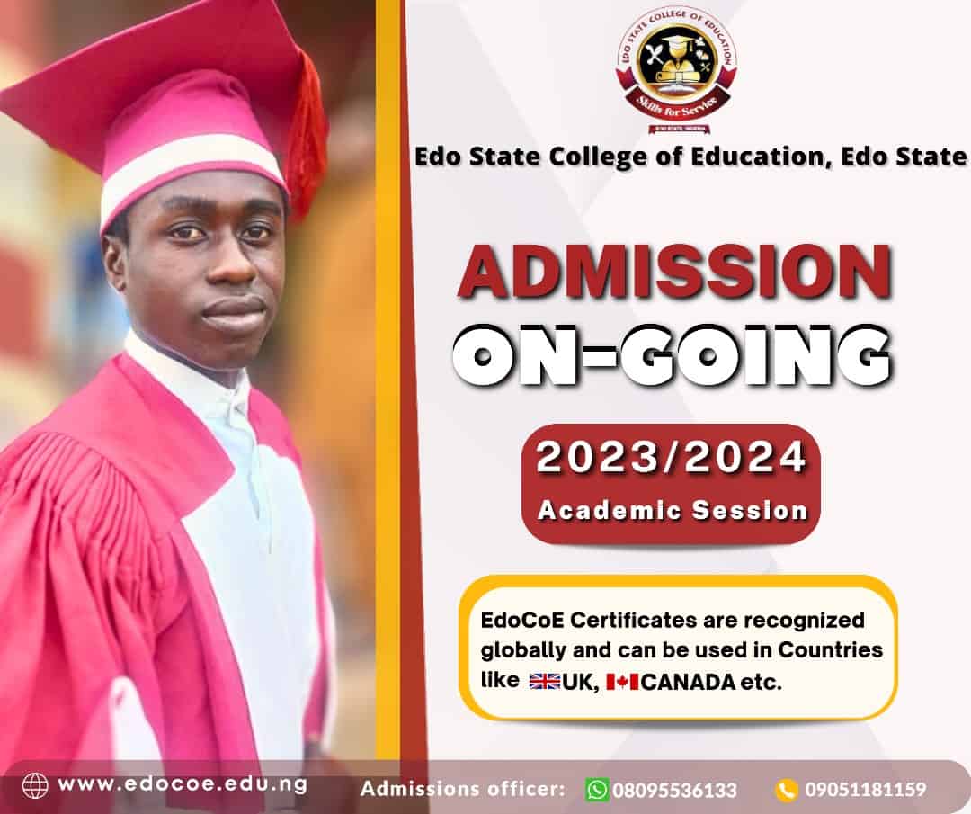 Edo State College of Education Post UTME Form 2023/2024