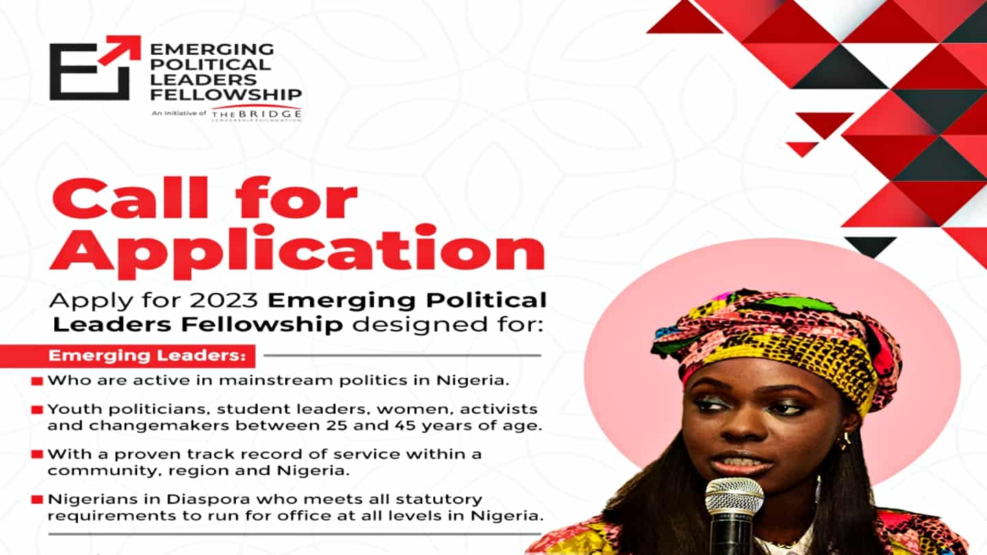 Emerging Political Leaders Fellowship 2023 for Young Nigerians