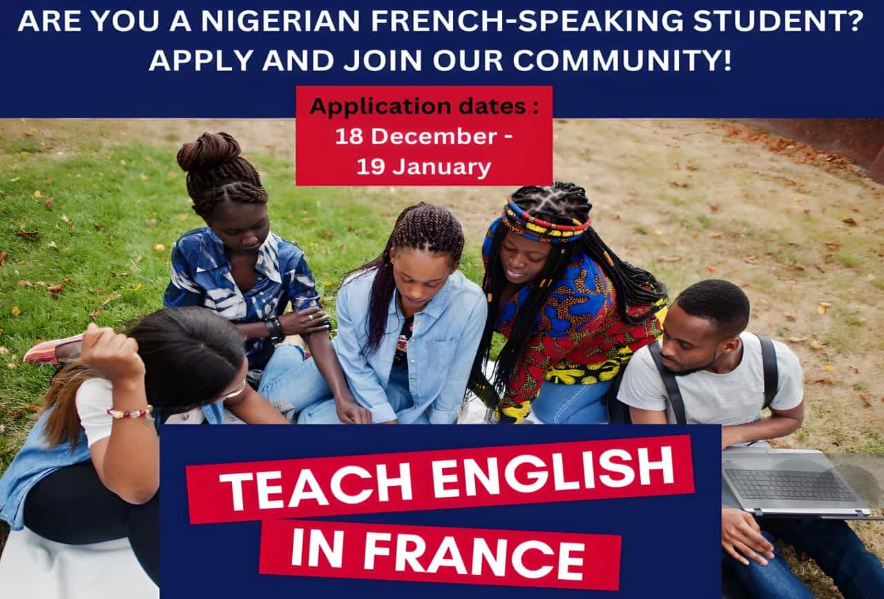 Nigerian English Language Assistants Program in France 2024