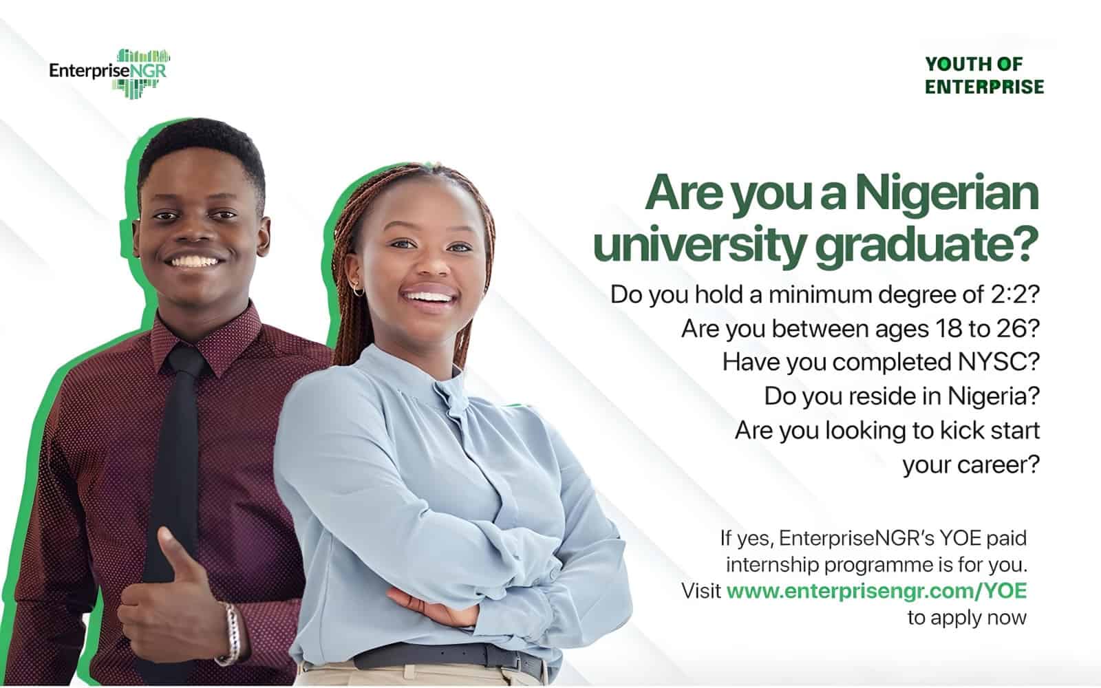 EnterpriseNGR’s Youth of Enterprise Internship 2024