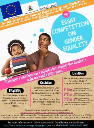 Essay Competition on Gender Equality