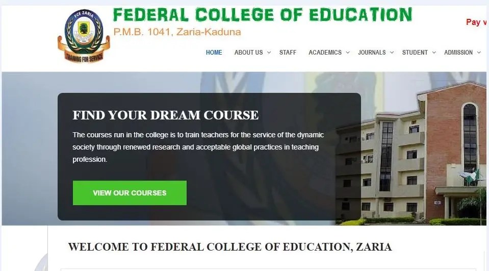 Federal College Of Education, Zaria (FCE Zaria) Admission List 2024/2025 Session: How To Apply